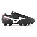 Chuteira de Campo Mizuno Morelia Club MD Adulto PRETO/BRANCO