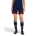 Shorts Adidas Squadra 25 Feminino AZUL ESC/VERMELHO
