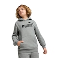 Blusão Infantil Puma Ess No. 1 Logo CINZA/PRETO