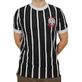 Camisa Corinthians Retrô 1977 Campeão Paulista Coimbra - Masculino PRETO/BRANCO