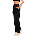 Calça Alto Giro Pregas Athleisure Feminina PRETO