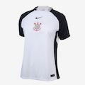 Camisa do Corinthians I 2025/26 Torcedora Pro Nike Feminina BRANCO/PRETO
