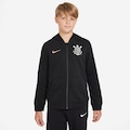 Blusão Infantil do Corinthians Nike Sportswear Club PRETO