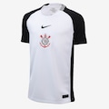 Camisa do Corinthians I 2025/26 Torcedor Pro Nike Infantil BRANCO/PRETO