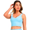 Top Alto Giro Regata Com Recorte Feminino AZUL