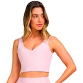 Top Alto Giro Regata Com Recorte Feminino ROSA