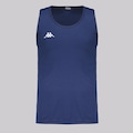 Camiseta Regata Kappa Basic Listrada Masculina AZUL ESCURO