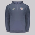 Blusão de Moletom Masculino do São Paulo 2025 New Balance Viagem CINZA
