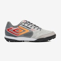 Chuteira Society Umbro Pro 5 Bump Club - Adulto CINZA/LARANJA