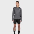 Camiseta Manga Longa Mizuno Corrida Térmica Feminina CINZA