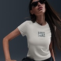 Camiseta Nike Sportswear Essential GRX Feminina BRANCO/CINZA