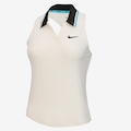Camiseta Regata Nike Court Dri-FIT Slam Feminina BRANCO/PRETO