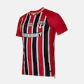 Camisa do São Paulo Masculina New Balance 2025 Uniforme 2 Jogador VERMELHO/PRETO