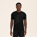 Camiseta New Balance Active Logo - Masculina PRETO
