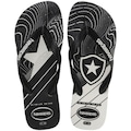 Chinelo Havaianas Top Times Botafogo Unissex PRETO