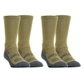 Meia Caano Alto Invictus Tática Action Air - 02 Pares - Unissex MARROM CLARO