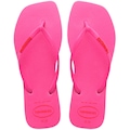 Chinelo Havaianas Slim Square Logo Pop Up Feminino ROSA BEBE