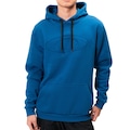 Blusão de Moletom Masculino Oakley Canguru Big O 3D Logo WT25 AZUL