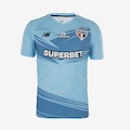 Camisa Masculina de Goleiro do São Paulo 2025 C/P New Balance AZUL