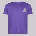 Camiseta New Era NBA Los Angeles Lakers Core Masculina ROXO