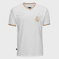 Camiseta Masculina Balboa Real Madrid Escudo BRANCO