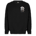 Blusão de Moletom Masculino Quiksilver Careca Three Logo WT25 PRETO