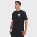 Camiseta Quiksilver Three Logo Masculina PRETO