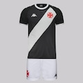 Conjunto do Vasco Kappa Supporter Class Infantil PRETO