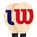 Kit Frescobol Wilson com 2 Raquetes e 1 Bola AZUL