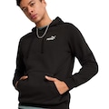 Blusão de Moletom Masculino Ess Small No.1 Logo com Capuz PRETO/BRANCO