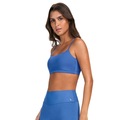Top Alto Giro Eterno Liso Feminino AZUL