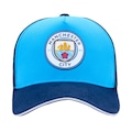 Boné Adulto Manchester City SuperCap Trucker Aba Curva AZUL
