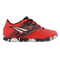 Chuteira Futsal Infantil Penalty Fúria Y-4 VERMELHO/PRETO/CINZA