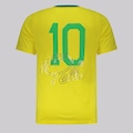 Camisa Puma King Pelé Tee Masculina AMARELO