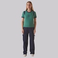 Camiseta Fila Ribbed Letter Retrô Feminina VERDE