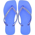 Chinelo de Dedo Feminino Havaianas Slim Square Sparkle Glitter AZUL