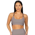 Top Feminino Run More  Compression CINZA