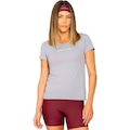 Camiseta Feminina Run More Baby Look Power Pace CINZA
