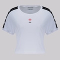 Cropped do Vasco Feminino Kappa Supp Lee BRANCO