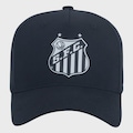 Boné Adulto SuperCap Santos Silk Frontal PRETO