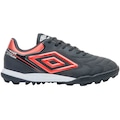 Chuteira Society Adulto Umbro Adamant Top Speed Club PRETO/VERMELHO