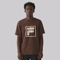 Camiseta Masculina Fila Comfort F-Box Union Classics MARROM