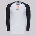 Camisa do Vasco Manga Longa Proteção UV Plaga Braziline Masculina BRANCO