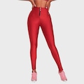 Calça Legging Feminina Caju Brasil Classic com Zíper VERMELHO