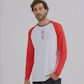 Camisa do Flamengo Plaga Proteção UV Manga Longa Futfanatics Unissex BRANCO