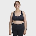 Top Fitness Feminino Selene Nadador sem Costura Plus Size PRETO