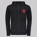 Jaqueta do Flamengo Masculina Cultural com Capuz Futfanatics PRETO