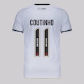 Camisa do Vasco II 2025 11 Coutinho Kappa Masculina BRANCO