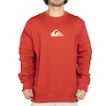 Blusão de Moletom Masculino Quiksilver Careca Metal Comp VERMELHO