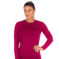 Camiseta Térmica Feminina Poker Manga Longa Skin New ROSA/CINZA